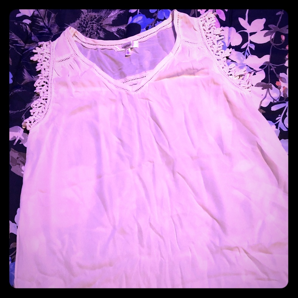 Sheer sleeveless top